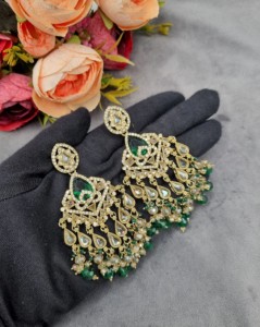 Pendientes de cristal hechos a mano, joyería étnica de diseño para mujeres, colecciones para bodas, recepciones y fiestas. - Product Image 6