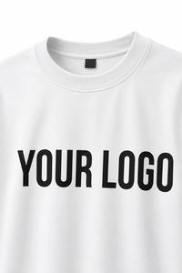 Camiseta Blanca Extra Grande para Hombre, con Logotipo Personalizado Estampado en la Parte Delantera, Cuello Redondo, Manga Corta, Estilo Casual, 100% Algodón con Spandex, 220g - Product Image 2