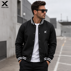 Veste bomber varsity pour homme X Sports City, col rabattu, fabriquée au Pakistan, OEM/ODM, vente chaude, designs tendance, style décontracté - Product Image 3