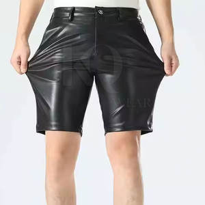 Urban Inspired Mid Waist Leather <b>Shorts</b> <b>for</b> <b>Men</b> with <b>Tailored</b> Fit Eco-Friendly & Quick Dry Casual Styling - Product Image 6