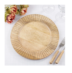 Plato de Madera para Servir con un Diseño Excelente, Plato de Madera para Cena, Más Vendido - Product Image 3