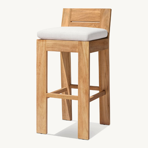 Velvet <b>Cushion</b> Bar Chair for Restaurant Set Furniture with Elegant High <b>Stool</b> and Modern Style for Home Furniture - Product Image 3