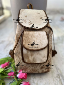 Sac à dos en fourrure de vache véritable, sacs d'école de Style occidental, sacs unisexes à usages multiples, vente en gros, produit en vrac - Product Image 4