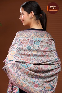Floral Shawl <b>Wrap</b> Printed Traditional Scarf Hijab Shawl with Fringe for Daily Wear - Product Image 4