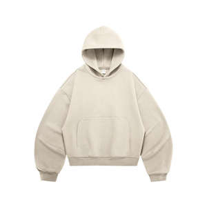 Sweat à capuche ample en molleton 340 g/m² avec logo personnalisé, style streetwear épais à manches longues - Product Image 2