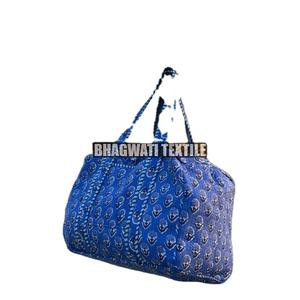 Nouvelle arrivée Sac polochon en coton de grande taille Sac de plage à bandoulière personnalisé pour femmes Sac à bagages multi-usage - Product Image 3