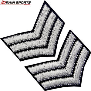 Écussons de grade uniforme brodés Merrow longue durée, meilleur design, écussons de grade uniforme brodés - Product Image 4