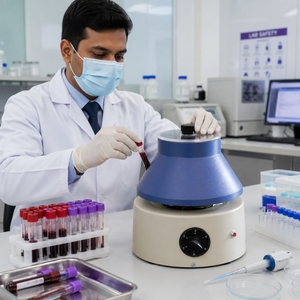 Centrifugeuse de laboratoire clinique à vitesse réglable pour la séparation des échantillons |   Équipement de laboratoire médical fiable pour les tests de routine - Product Image 2