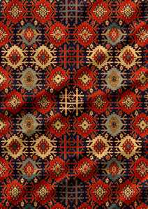Red Geometric Tribal Pattern Brocade Fabric 100% Polyester Woven Jacquard <b>Home</b> <b>Textile</b> Medium Weight - Product Image 2
