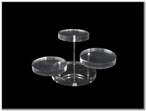 <b>Small</b> Acrylic <b>Display</b> 3 Step Round <b>Stand</b> for Jewelry and Decorative items Organizer Tabletop Clear Acrylic Riser <b>Display</b> - Product Image 4