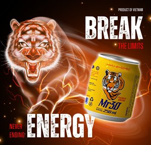 AB VIETNAM Bebida Energética Mr30 250ml/330ml |   Potenciador de Energía con Taurina y Cafeína |   Bajo en carbohidratos y sin azúcar |   Recuperación de Energía y Potencia - Product Image 5