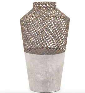 鉄の花瓶新しいスタイルの手作りインド