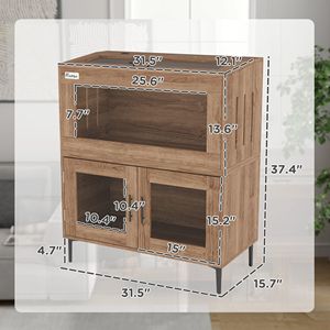 Terrario Impilabile in Plastica da 60,5 Galloni con Apertura Superiore e Fori di Ventilazione per Draghi Barbuti, Lucertole, Serpenti, Criceti - Product Image 3