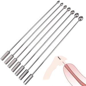 Juego de sondas uretrales de acero inoxidable de siete piezas con varillas con cuentas de 8.9 pulgadas para estimulación uretral avanzada y de próstata - Product Image 3