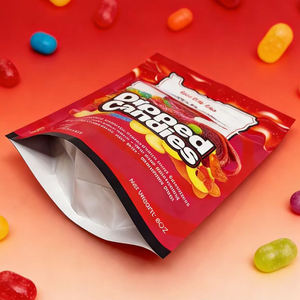 Bolsa Personalizada con Cierre Ziplock, Reutilizable, de Plástico Mylar, con Ventana, Apta para Alimentos, Chicle, Comida para Mascotas, Dulces, Gelatina - Product Image 3