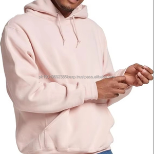 Sweat à capuche en coton élégant pour homme avec doublure en polaire douce, matière polaire, coupe décontractée - Product Image 1