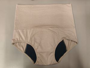 Braguitas de nailon transpirables de corte alto para mujer, de 3 capas, a prueba de fugas, de secado rápido, para flujo ligero, con patrón liso. - Product Image 5