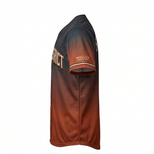 Maillot de baseball personnalisé, streetwear, sublimation, uniforme d'équipe, t-shirt athlétique respirant, style professionnel MALUZA INDUSTRIES - Product Image 4