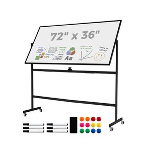Lavagna Magnetica Girevole a 360 Gradi a Doppia Faccia 182,88x91,44cm con Ruote - Categoria Prodotti Lavagne - Product Image 1