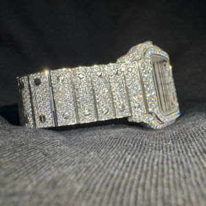 Luxury Iced Out Bling <b>Watch</b> Automatic <b>Quartz</b> <b>Watches</b> VVS D Color Moissanite Diamond <b>Watches</b> USA Uk Reloj Bulk Buy - Product Image 1