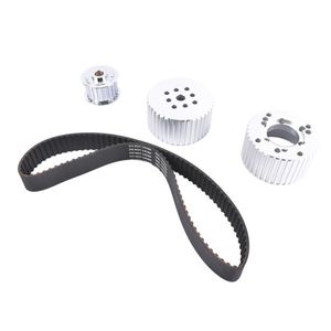 Kit Puleggia di Trasmissione in Alluminio Fresato per Motori Chevy SBC Small Block 283-400 - Product Image 2