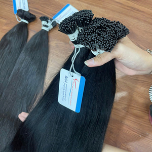 ผมต่อแบบ I-Tip เวียดนามแท้ เกรดพรีเมียม  จัดเรียงเกล็ดผม  ขายส่ง สีธรรมชาติ - Product Image 6