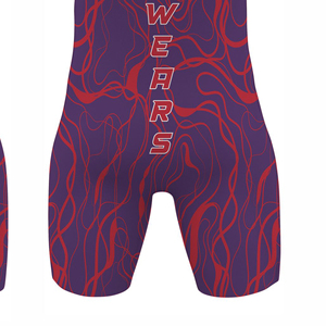 Combinaison de lutte sublimée pour hommes, design graphique unique, séchage rapide, tenue de sport pour tournois et clubs, vente en gros, fabrication OEM ODM - Product Image 5