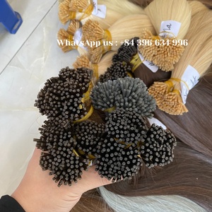 Vente en gros 100% naturel de qualité supérieure I-Tip kératine pointe plate extensions de cheveux humains vierges Remy - Product Image 3