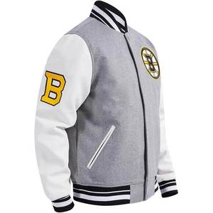 Chaquetas Varsity de color sólido al por mayor para hombre, chaquetas de alta demanda para uso casual, chaqueta Varsity para hombre. - Product Image 6