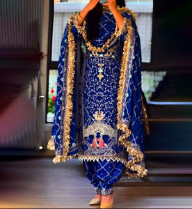 Costume pakistanais moderne, spécial Eid Ramzan, dhotis traditionnels, tenue en soie prête à porter pour femmes, mariages, célébrations festives - Product Image 1