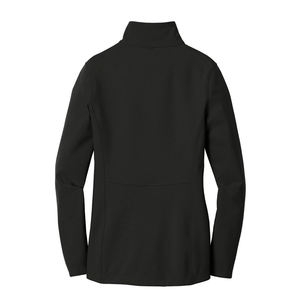 Nouvelles arrivées : Blousons softshell isolants noirs tendance pour filles, personnalisables avec étiquette privée, en tricot uni, faible MOQ - Product Image 4