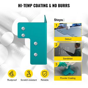 Kit di 8 Staffe Angolari in Acciaio da 5mm per Banco da Lavoro, Set di Staffe ad Angolo Retto per Tavoli da Officina - Product Image 4