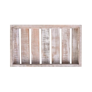 Plateau de service en bois de manguier naturel, pas cher, unique, non fini, avec poignée, pour le rangement des aliments. - Product Image 2