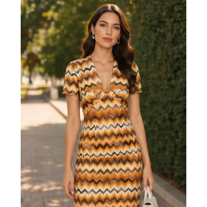 Robe longue d'été florale en velours pour femme, grande taille, courte, vente en gros |   Tenue décontractée sexy à manches courtes, coupe droite, confortable et légère - Product Image 3