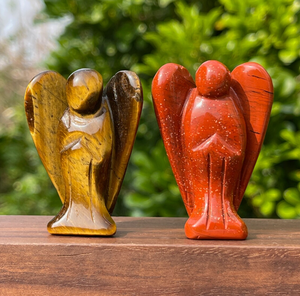 Estatua de Ángel Curativa de 1.5 Pulgadas, Hecha a Mano con Piedra Natural Tallada, Figura de Ángel Guardián en Miniatura de Cristal Natural - Product Image 2