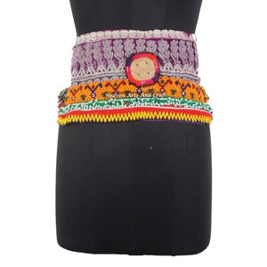 Vintage Belt Belly Dance Bead Afghani Traditional Waist Belt Kuchi Tribal BB098 <b>Old</b> Banjara Real Vintage Handmade Beaded Belts - Product Image 1