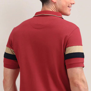 เสื้อยืดคอกลมผู้ชาย ผ้าฝ้าย ลายทาง สวมใส่สบาย เป็นมิตรกับสิ่งแวดล้อม น้ำหนัก 240 กรัม ผ้าแคนวาส แขนสั้น รับสกรีนโลโก้ ผลิตตามแบบ OEM ODM ขายส่ง คุณภาพพรีเมียม - Product Image 4