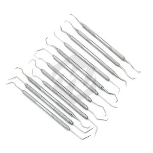 12 Piece <b>Dental</b> Probe Pick <b>Tool</b> Set Stainless Steel Scaler Teeth <b>Cleaning</b> Oral Hygiene Professional Kit Medic Instruments - Product Image 2
