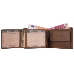 Cartera Delgada de Cuero para Hombre con Bloqueo RFID, Diseño Minimalista, Gran Capacidad para Tarjetas y Efectivo, Venta Directa de Fábrica - Product Image 3