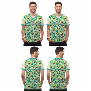 เสื้อยืดผู้ชายทรงหลวม คุณภาพสูง พิมพ์โลโก้ตามสั่ง ดีไซน์เรียบง่าย แขนสั้น ผ้าฝ้าย 100% - Product Image 6