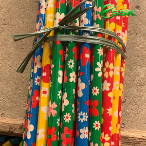 Escoba y palo de mopa de eucalipto con mango de madera de Vietnam, recubiertos de PVC, con recogedor impermeable para uso en inodoros - Product Image 3