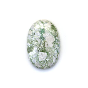 วาริสไซต์เทอร์ควอยซ์ธรรมชาติทรงรีขนาด 20x30 มม. ขัดเงาอย่างดี สำหรับทำจี้เครื่องประดับ ขายส่งจำนวนมาก - Product Image 1