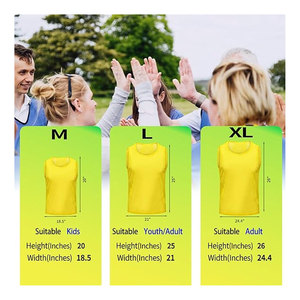 Soccer Pinnies Youth with Numbers Scrimmage Team Practice Vests Reversible Training Bibs Lightweight Breathable Jerseys - Product Image 3