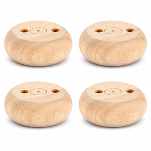 Wooden Round Furniture <b>Legs</b> Minimalist Design Easy Installation <b>for</b> Home Office Use Solid Wood <b>Sofa</b> <b>Leg</b> - Product Image 1