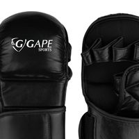 Guantes de Sparring Personalizados para MMA y Karate, de Cuero PU, con Cordones, para Protección de Manos, Guantes de Artes Marciales y Kickboxing