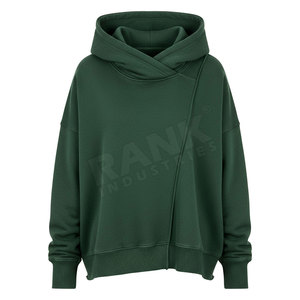 เสื้อฮู้ดสำหรับผู้หญิงโอเวอร์ไซส์ผ้านิ่มทันสมัย - Product Image 2