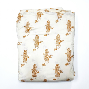 Tissu en coton imprimé à la main, style Jaipuri Sanganeri, teinture naturelle, imprimé floral, textile doux et respirant pour la confection de robes et vêtements - Product Image 1