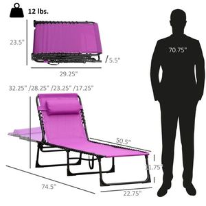 Sedia a Dondolo Pieghevole per Uso in Spiaggia - Product Image 3