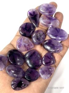 Cabochons de quartz améthyste étoilée naturelle, pierres précieuses en vrac, formes et tailles variées, environ 20 à 30 mm - Product Image 3
