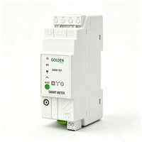 Meter Energi Cerdas 3 Fasa Din Rail RS485 Nirkabel, Meter Pemantau PV, Monitor Tenaga Surya untuk Sistem Fotovoltaik Terhubung Jaringan